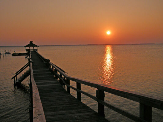 Sunset at North Beach Watersport in Corolla NC OBX